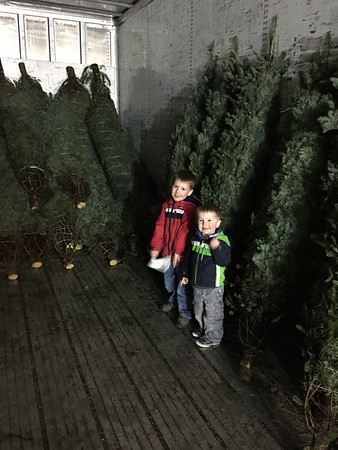 The boys at Christmas
